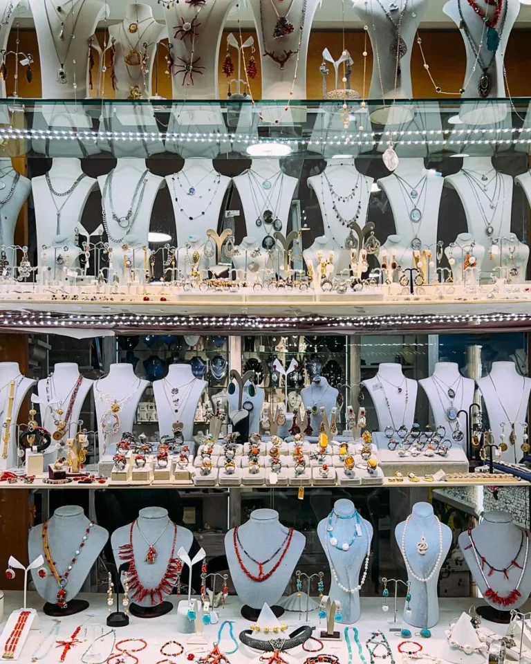 Wide selection of necklaces, earrings, bracelets, and rings in our Orlando jewelry store