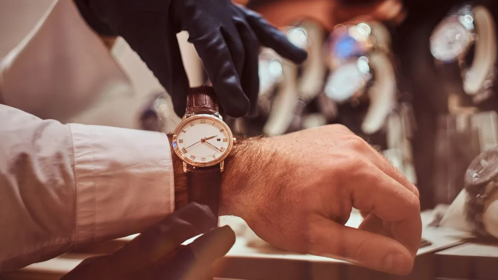 Personalized watch shopping experience at an Orlando jewelry store